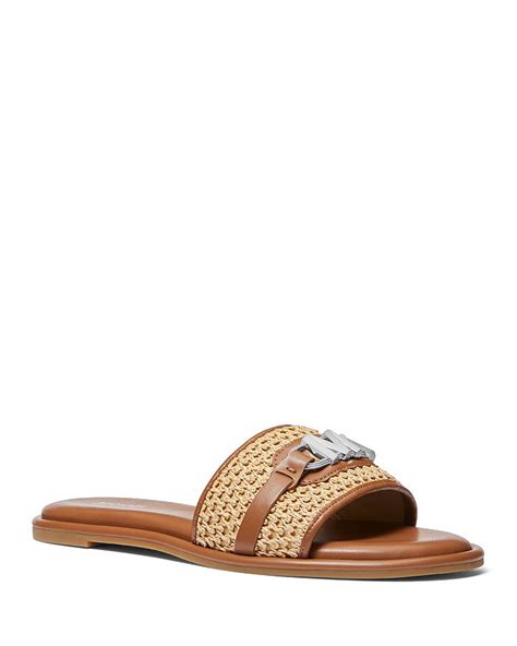 Michael Kors Women's Ember Logo Slide Sandals 